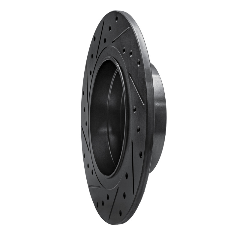 Mercedes-Benz C300 Brake Rotor (1) - Rear Right - R1 Concepts - Drilled & Slotted - Black - `08-`15